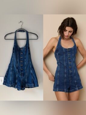 American Eagle Denim Romper